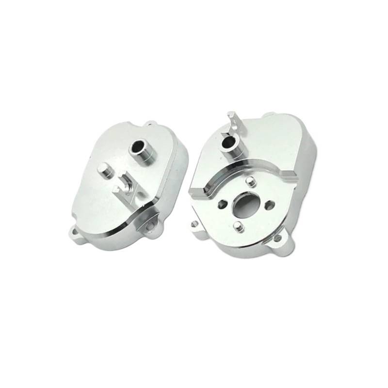 QAWSED RC Getriebe Box Kompatibel Mit MN MN82 LC79 MN78 1/12 RC-Auto-Upgrade-Teile, Metallgetriebegehäuse, Getriebeabdeckung, Ersatzzubehör(Silver) von QAWSED