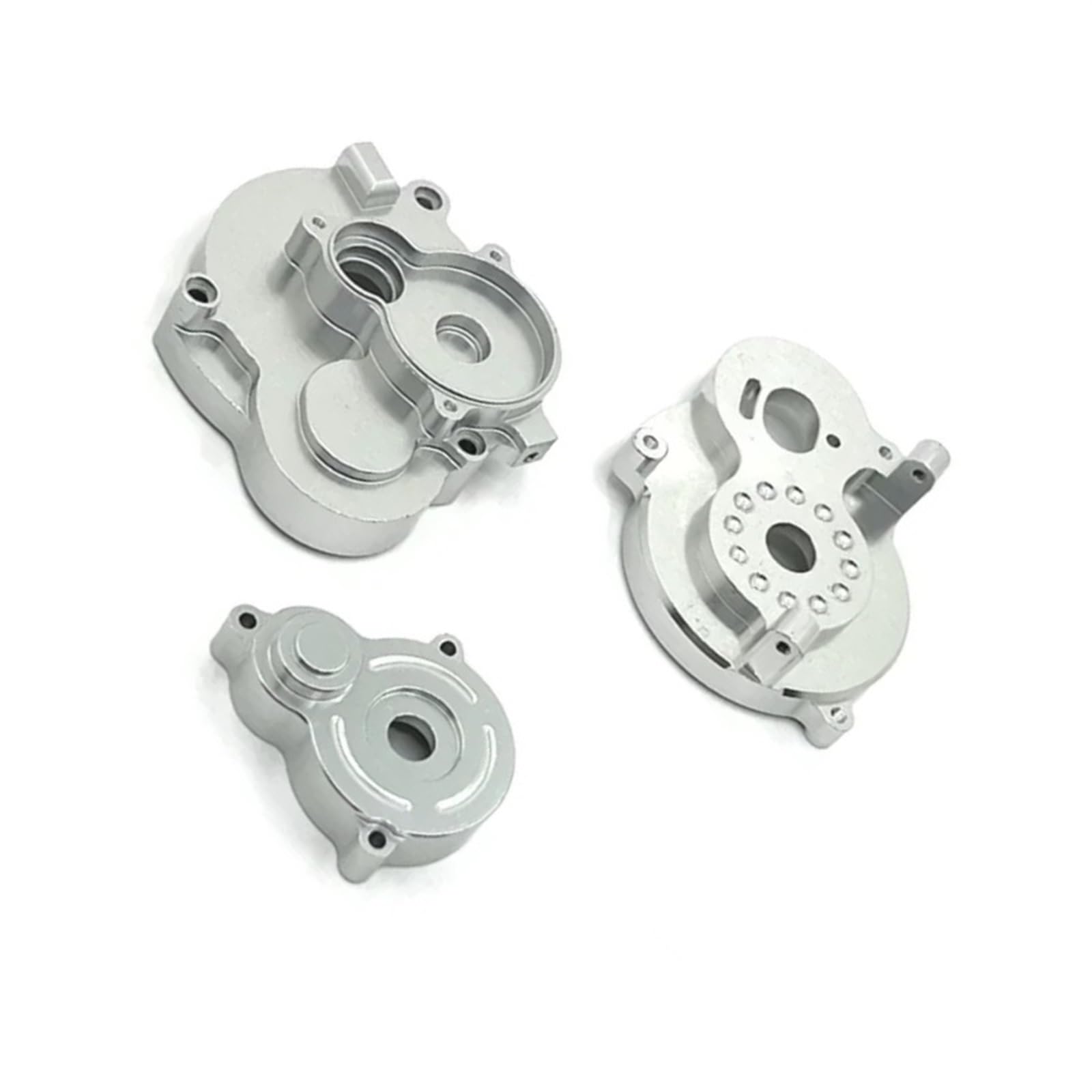 QAWSED RC Getriebe Box Kompatibel Mit MN128 MN86 MN86S MN86K MN86KS Metallgetriebe-Getriebegehäuse 1/12 RC Crawler Car Upgrade-Teile(Silver) von QAWSED
