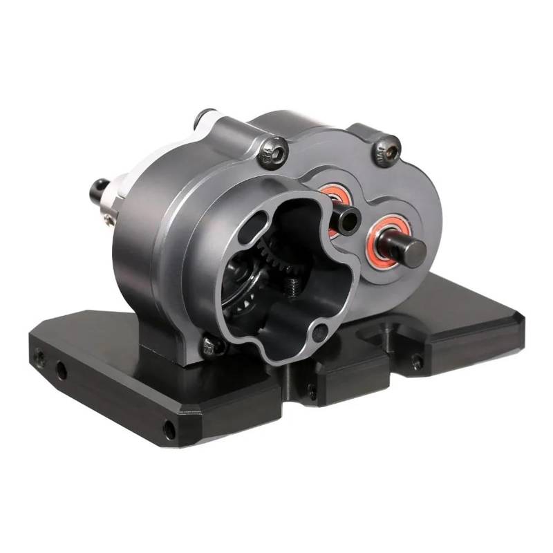 QAWSED RC Getriebe Box Kompatibel Mit SCX10 III Pro Für Capra-Getriebe DLX Trans OD-3-Getriebe 1/10 RC Crawler Für LCG-Chassis-Upgrade-Zubehör von QAWSED