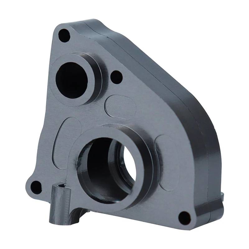 QAWSED RC Getriebe Box Kompatibel Mit SCX24 Für Gladiator Für Bronco C10 Für JLU Für Deadbolt 1/24 RC-Auto, Metall-Mittelumbau-Getriebegehäuse, Upgrade-Teile(Gray) von QAWSED