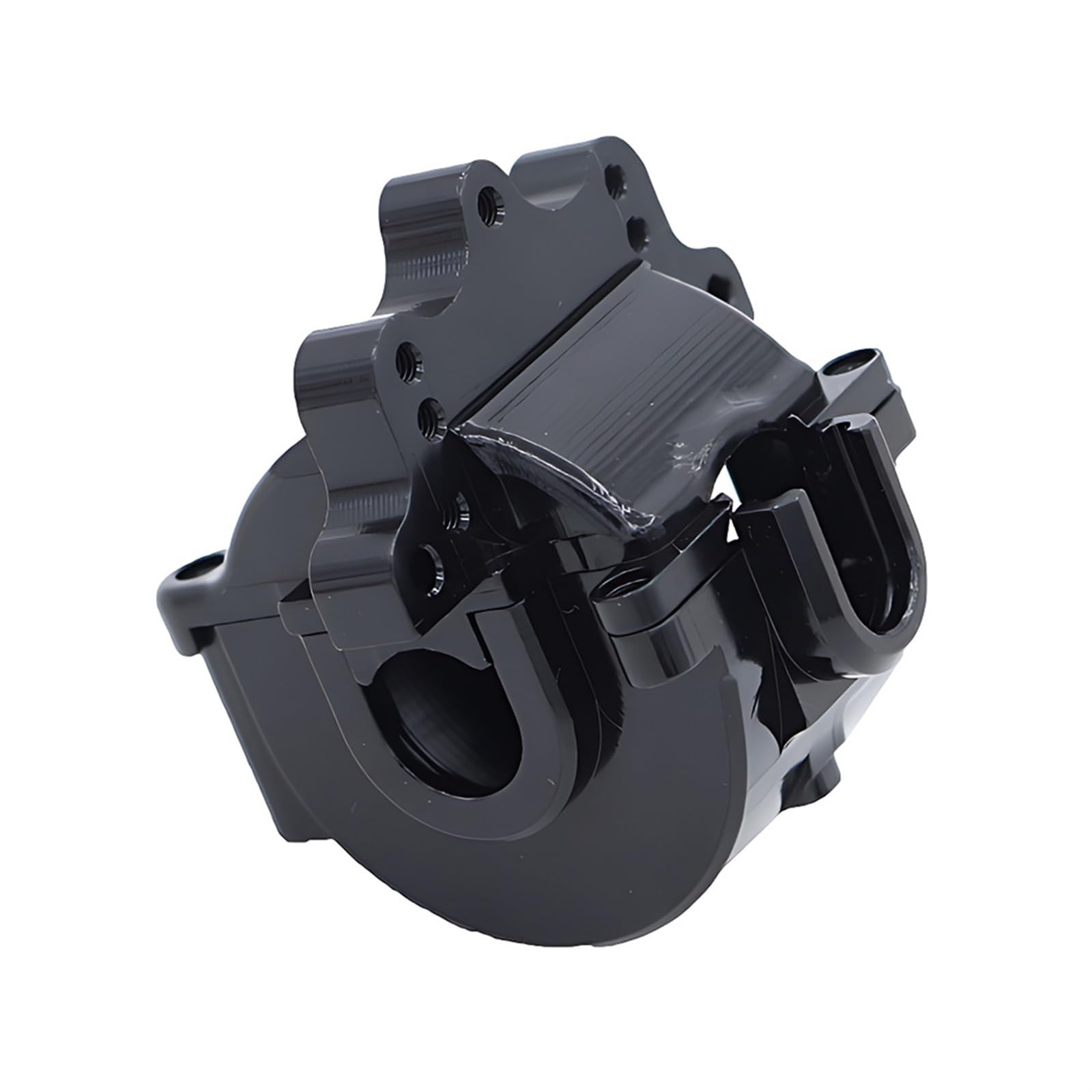 QAWSED RC Getriebe Box Kompatibel Mit SG1603 Silent Performance-Getriebegehäuse Aus Aluminiumlegierung, Getriebeschale, 1/16 RC-Autoteil-Upgrade-Zubehör(Black) von QAWSED