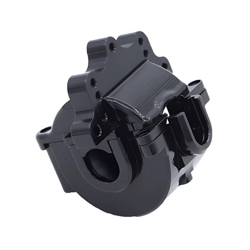 QAWSED RC Getriebe Box Kompatibel Mit SG1603 Silent Performance-Getriebegehäuse Aus Aluminiumlegierung, Getriebeschale, 1/16 RC-Autoteil-Upgrade-Zubehör(Black) von QAWSED
