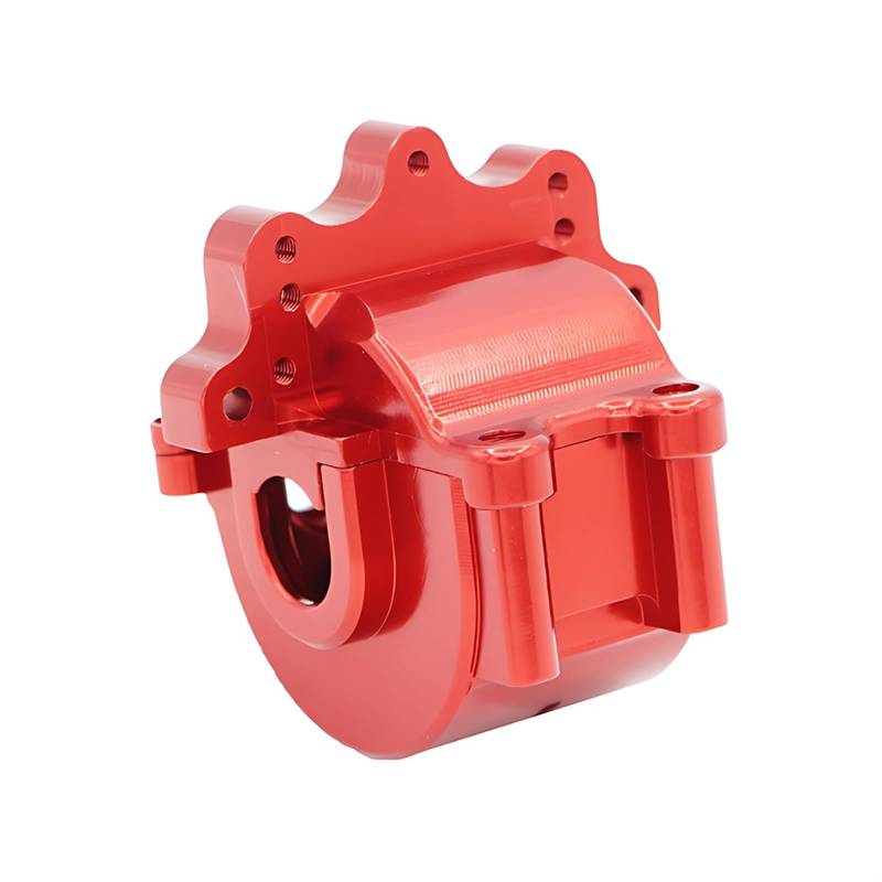 QAWSED RC Getriebe Box Kompatibel Mit SG1603 Silent Performance-Getriebegehäuse Aus Aluminiumlegierung, Getriebeschale, 1/16 RC-Autoteil-Upgrade-Zubehör(Red) von QAWSED
