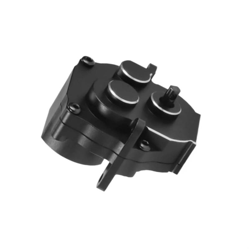 QAWSED RC Getriebe Box Kompatibel Mit TRX-4M-Getriebe Aus Aluminiumlegierung, Getriebezubehör, 1/18 RC-Auto-Upgrade-Ersatzteile(Black) von QAWSED