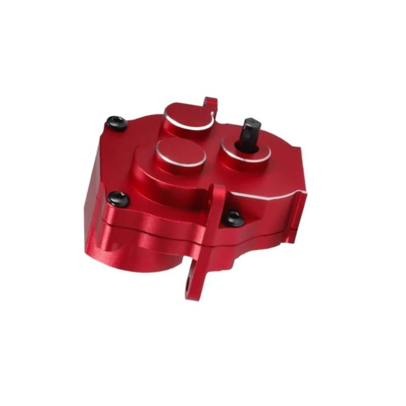 QAWSED RC Getriebe Box Kompatibel Mit TRX-4M-Getriebe Aus Aluminiumlegierung, Getriebezubehör, 1/18 RC-Auto-Upgrade-Ersatzteile(Red) von QAWSED