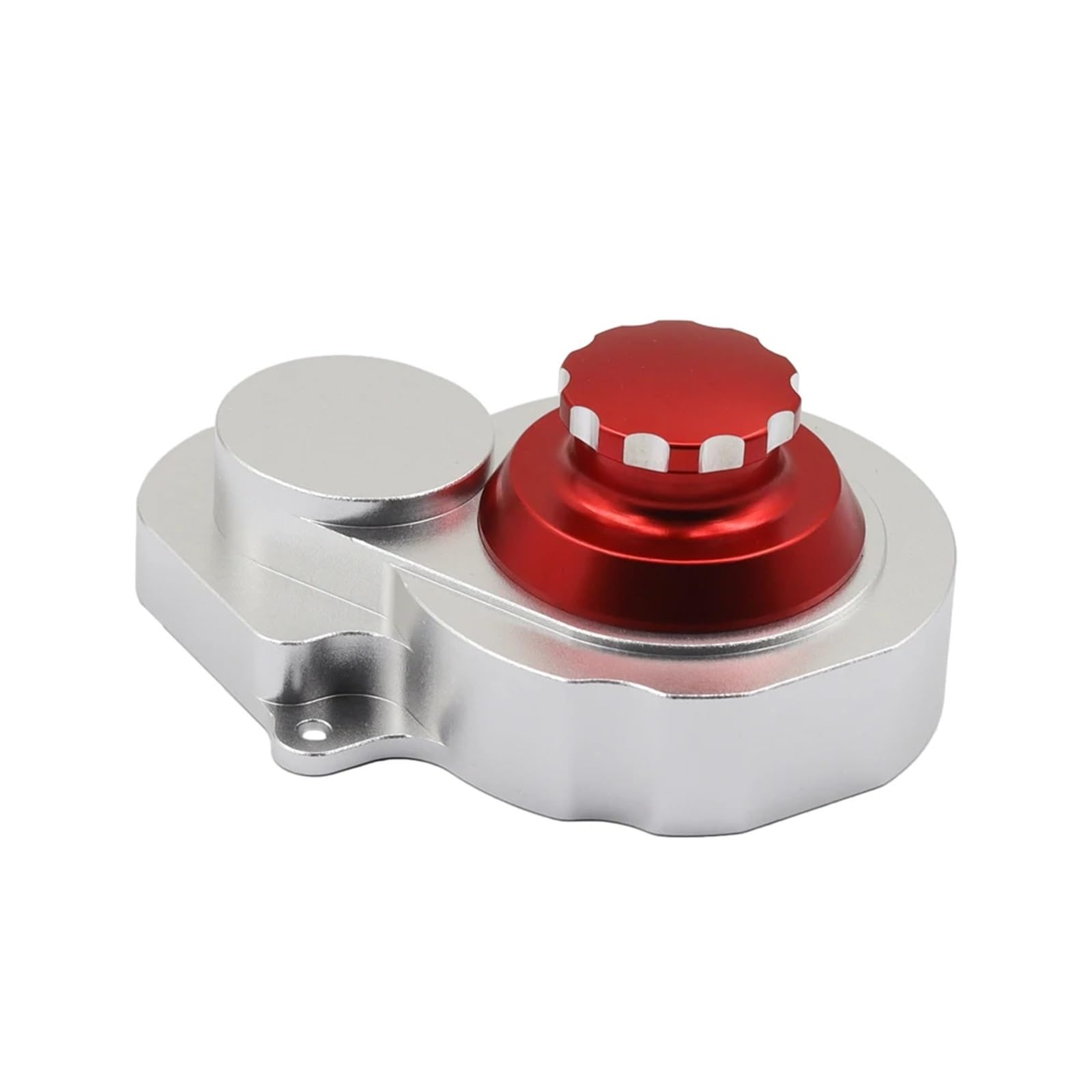 QAWSED RC Getriebe Box Kompatibel Mit Traxxas Für Slash Für Rustler Für Stampede Für Bandit 2WD CNC-Metallgetriebe-Zahnradabdeckung Getriebeschale 1/10 RC-Auto(Red) von QAWSED