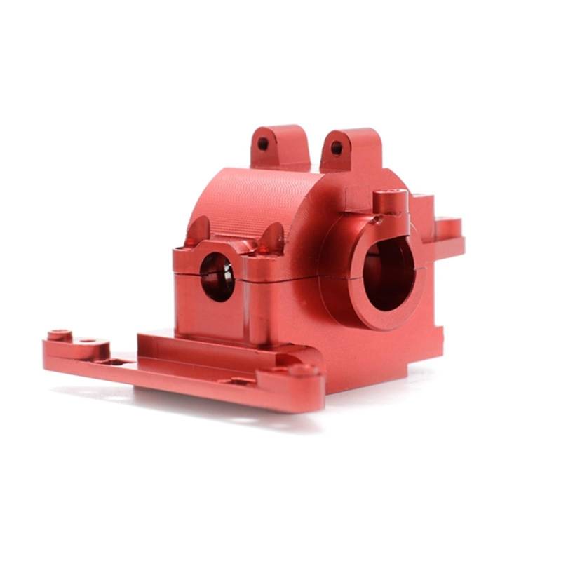 QAWSED RC Getriebe Box Kompatibel Mit WLtoys 284161 284010 284131 K969 K989 1/28 RC Auto Ersatzteile Zubehör Getriebe Gehäuse Upgrade Teile(Red) von QAWSED