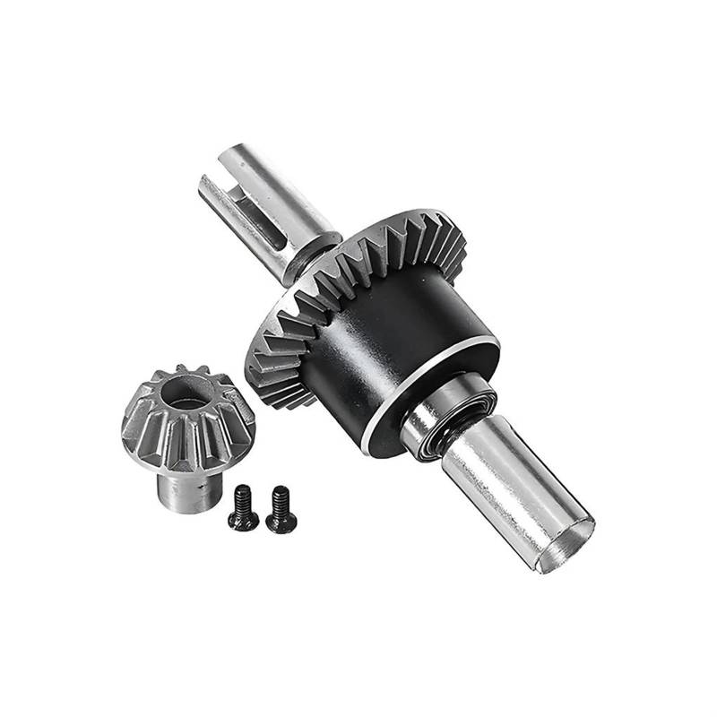 QAWSED RC Getriebe Box Kompatibel Mit Wltoys 12428 1/12 RC Auto Metall Front Differential Montage Antriebsrad Upgrade Zubehör Ersatzteile von QAWSED