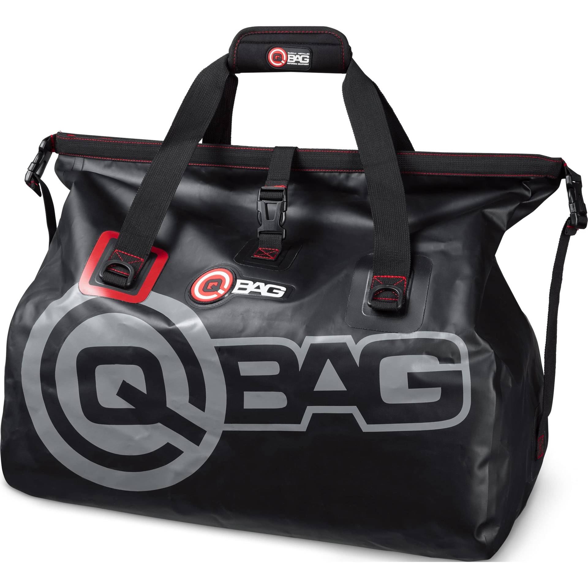 QBag Hecktasche Motorrad Motorradtasche Hecktasche/Gepäckrolle wasserdicht DuffelBag 50 schwarz/grau, Unisex, Multipurpose, Sommer, Textil von QBAG