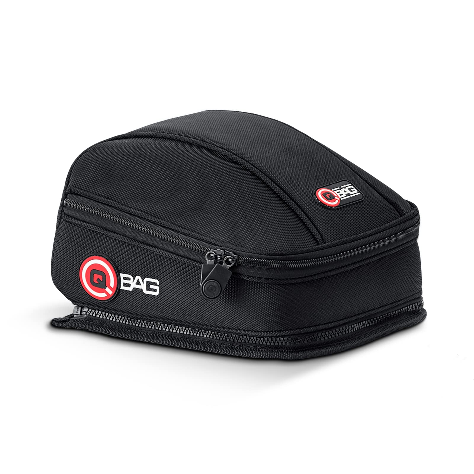 QBag Motorradtasche Hecktasche 03 - Formstabile Beifahrertasche, Einfache Befestigung, Positionierbarer Raumteiler, Netzfach und Schlüsselhaken -100% Nylon von QBAG