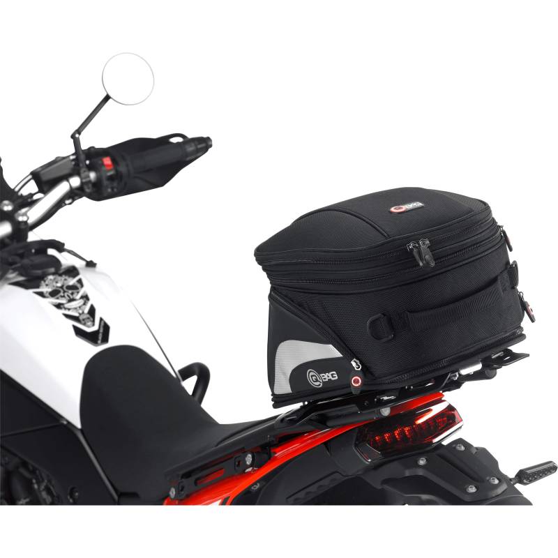 QBAG Hecktasche ST07 Abnehmbar 10-16L Stauraum Motorrad & Roller schwarz von QBAG