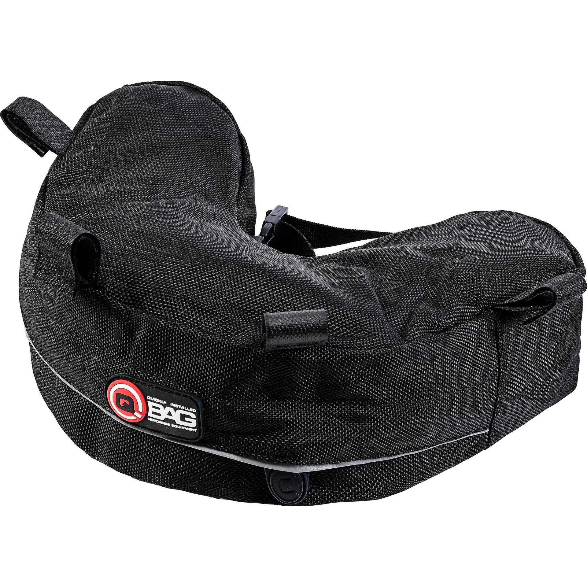 QBag Motorrad-Gepäck-Träger-Heck-Tasche - Optimaler Stauraum, Sicherer Halt - Wasserabweisend, Reflektierender Keder von QBAG