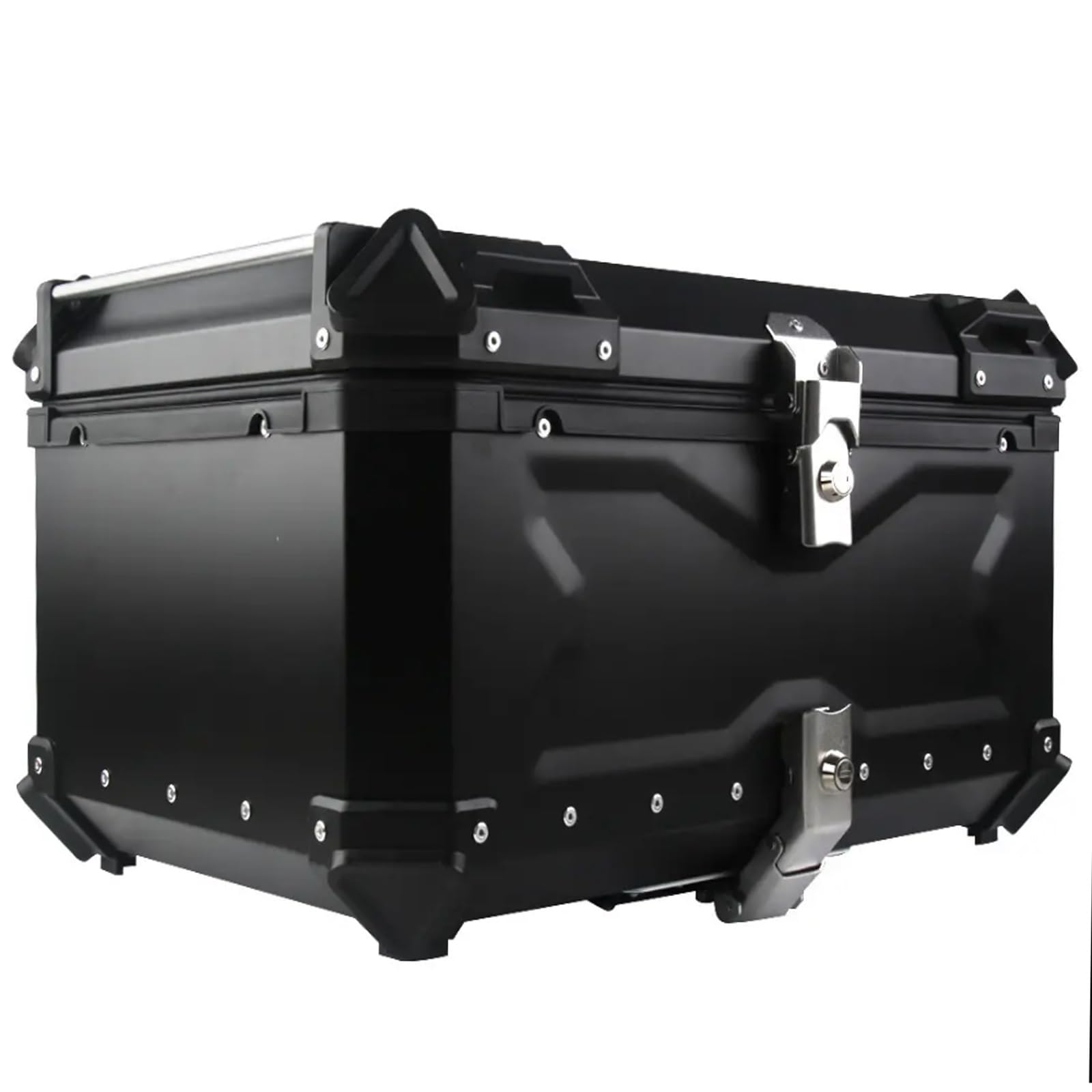 Wasserdichtes Motorrad Top Case Heckgehäuse Mit , Aluminiumlegierung Topcase ,Scooter Suitcase Rear Box With security Lock ,Wetterbeständig , Schwarz/Silberner ( Color : Schwarz , Größe : 36L: L 38cm* Wasserdichtes Motorrad Top Case Heckgehäuse Mit , Aluminiumlegierung Topcase ,Scooter Suitcase Rear Box With security Lock ,Wetterbeständig , Schwarz/Silberner ( Color : Schwarz , Größe : 36L: L 38cm* von QCHIAN