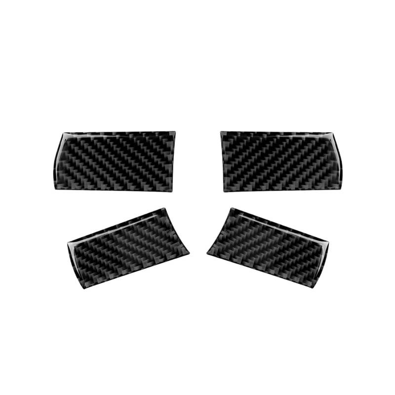 Carbon Fiber Auto Lenkrad Abdeckung Trim Aufkleber Kompatibel for Dodge Challenger 2008 2009 2010 2011 2012 2013 2014 Zubehör(A) von QCUMEWAJ
