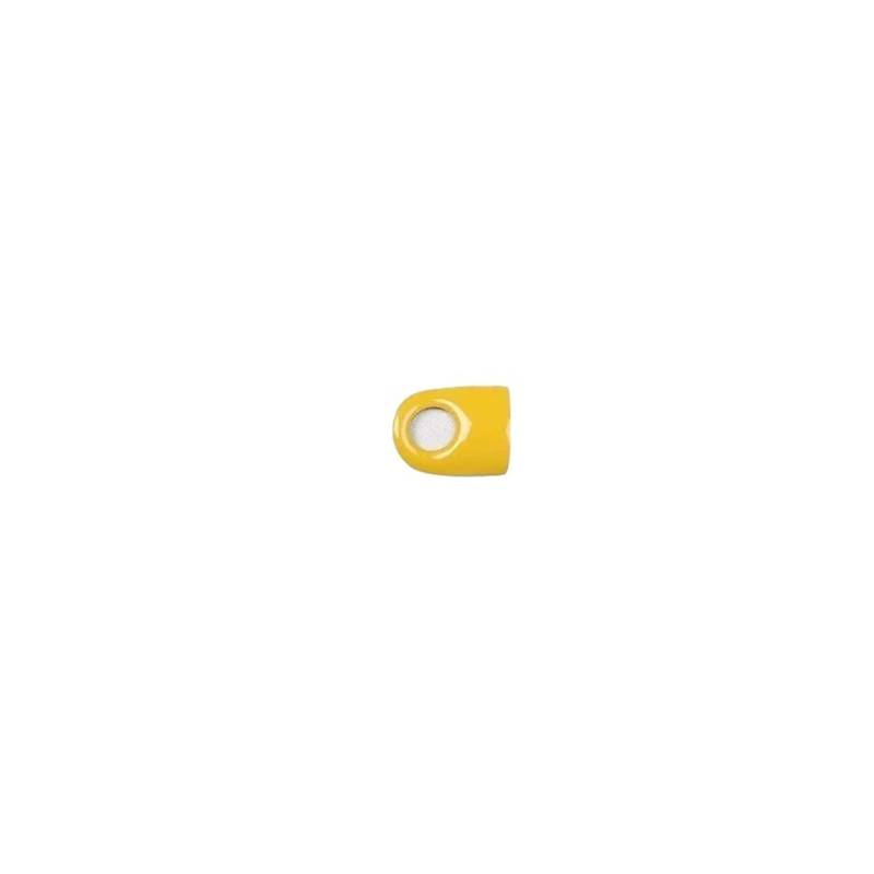 Kompatibel mit Smart Brabus 451 Fortwo Car Copilot Aufbewahrungsbox Griffschalter Knopfabdeckung Aufkleber Innenausstattungszubehör(Yellow-1pcs) von QCUMEWAJ