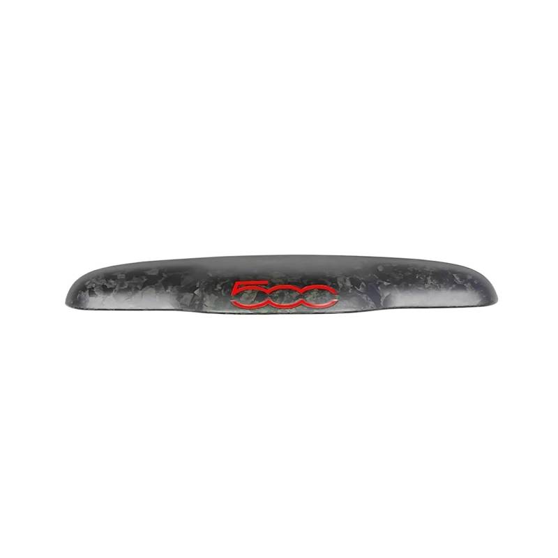 Marke Kohlefasermaterial Kofferraumgriffabdeckung Heckklappendeckel Zubehörteil Kompatibel for Fiat 500 595 695 Abarth Nur USA-Version(Matt Forged) von QCUMEWAJ