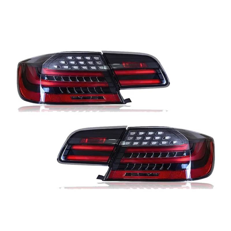 QCUMEWAJ 1 Pair Tail Lights Compatible for BMW 3 Series M3 E92 330i 335i M3 2005-2013 Rear Brake + Reverse+ Turn Signal Lamp Car Styling(4Pcs S-black) von QCUMEWAJ