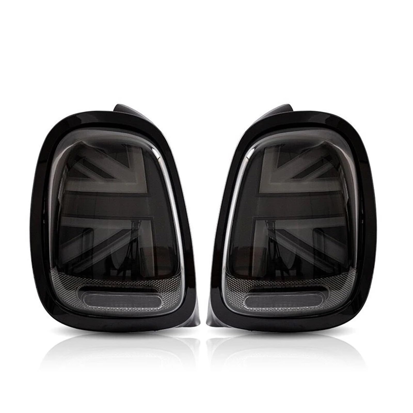 QCUMEWAJ 1 Pair Tail Lights Compatible for Mini Cooper F55 F56 F57 2014-2019 UNION JACK LCI RED Lens Rear Tail Lamp with Animation(2PCS D) von QCUMEWAJ