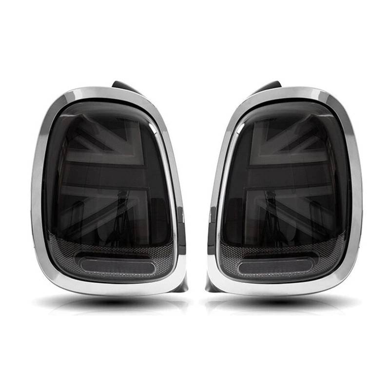 QCUMEWAJ 1 Pair Tail Lights Compatible for Mini Cooper F55 F56 F57 2014-2019 UNION JACK LCI RED Lens Rear Tail Lamp with Animation(2PCS E) von QCUMEWAJ