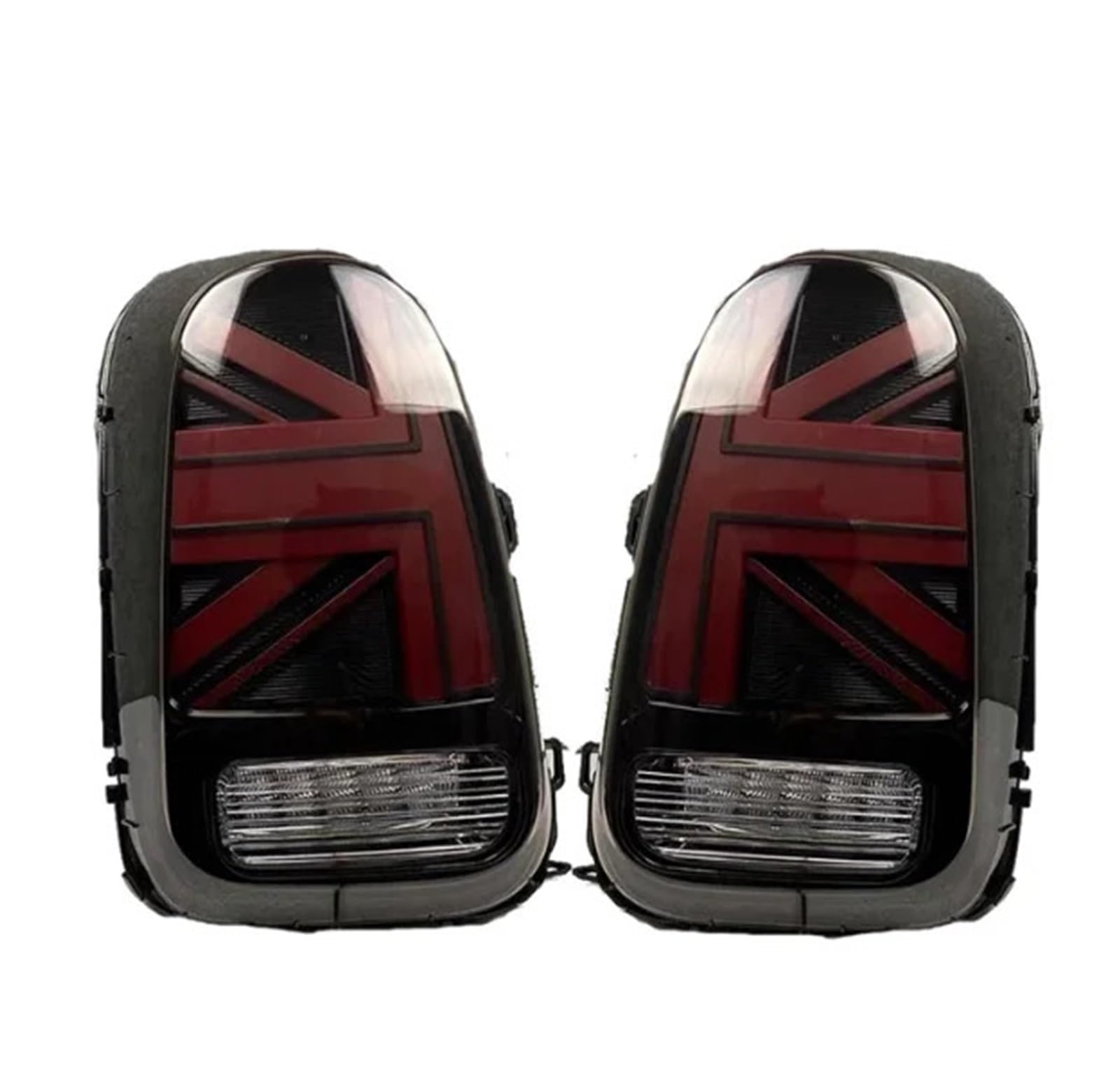 QCUMEWAJ 1pair Tail Lights Compatible for BMW Mini Cooper Countryman F60 2017-2022 Rear Brake Reverse Sequential Turn Signals Taillights(2pcs Red Smoke) von QCUMEWAJ