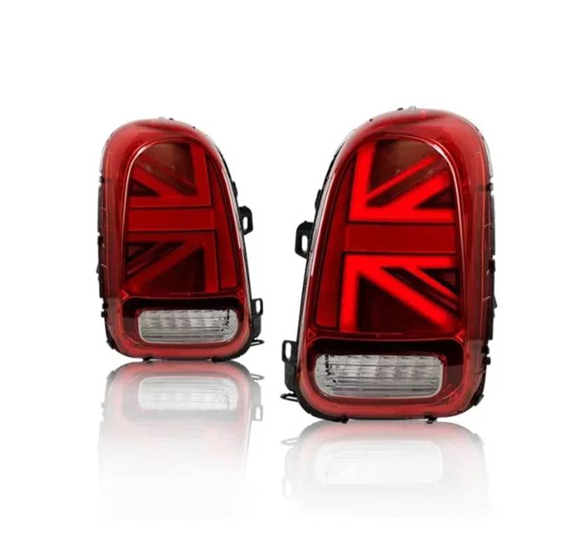 QCUMEWAJ 1pair Tail Lights Compatible for BMW Mini Cooper Countryman F60 2017-2022 Rear Brake Reverse Sequential Turn Signals Taillights(2pcs red) von QCUMEWAJ