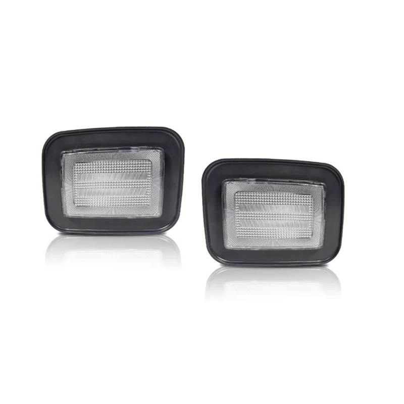 QCUMEWAJ 2 STÜCKE Klar/Geräuchert Objektiv Auto Vorderen Stoßfänger Blinker Lampe Abdeckung Gehäuse Kit Kompatibel for Hummer H2 SUV SUT 2003-2009(Cleae Lens) von QCUMEWAJ