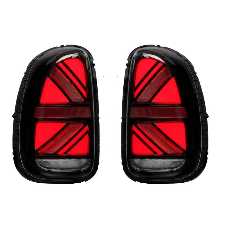 QCUMEWAJ 2PCS Taillights Compatible for BMW Mini Countryman R60 2010-2016 Moving Turn Signal Brake Reverse Tail Light Car Styling(2PCS Red) von QCUMEWAJ