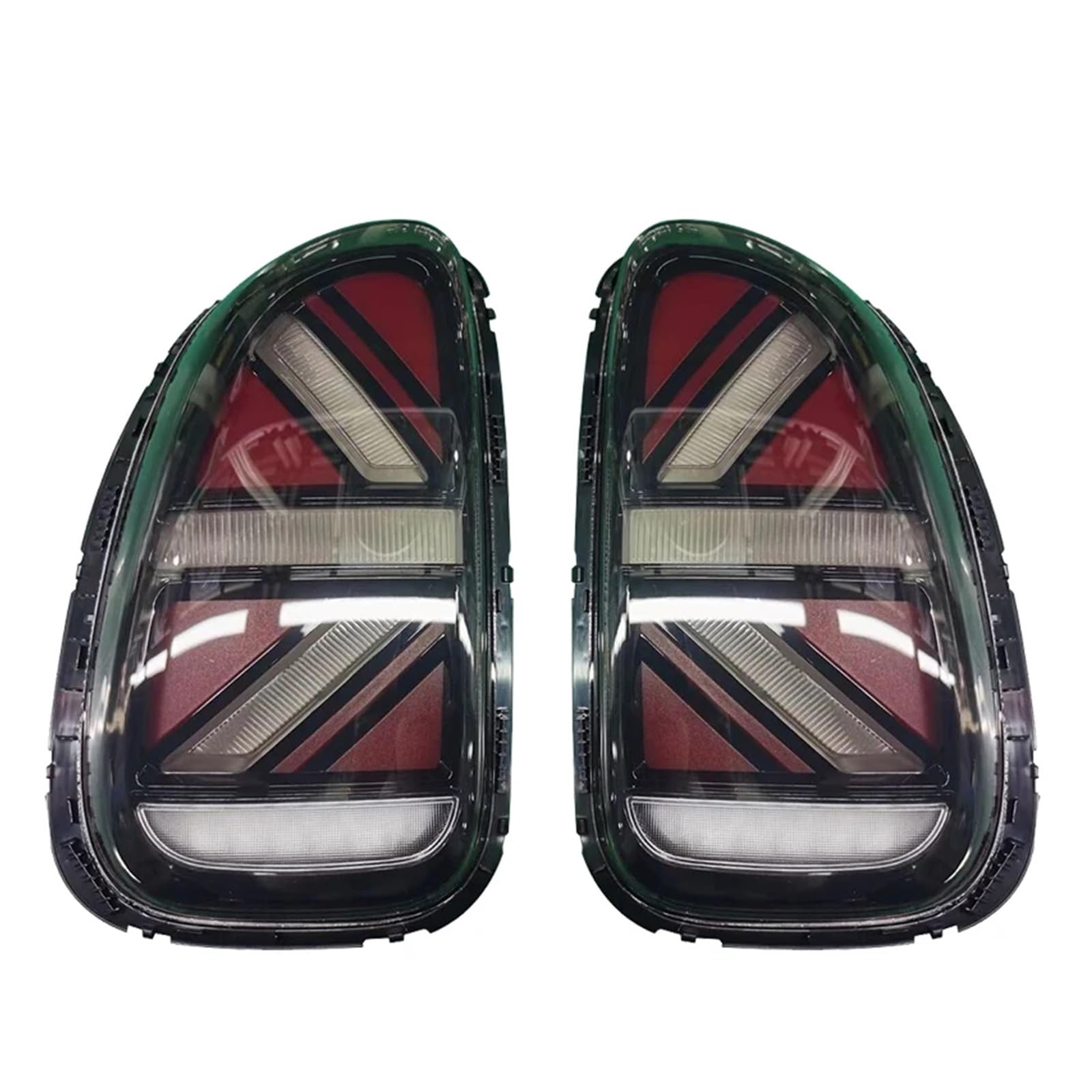 QCUMEWAJ 2PCS Taillights Compatible for BMW Mini Countryman R60 2010-2016 Moving Turn Signal Brake Reverse Tail Light Car Styling(2PCS Red Clear) von QCUMEWAJ