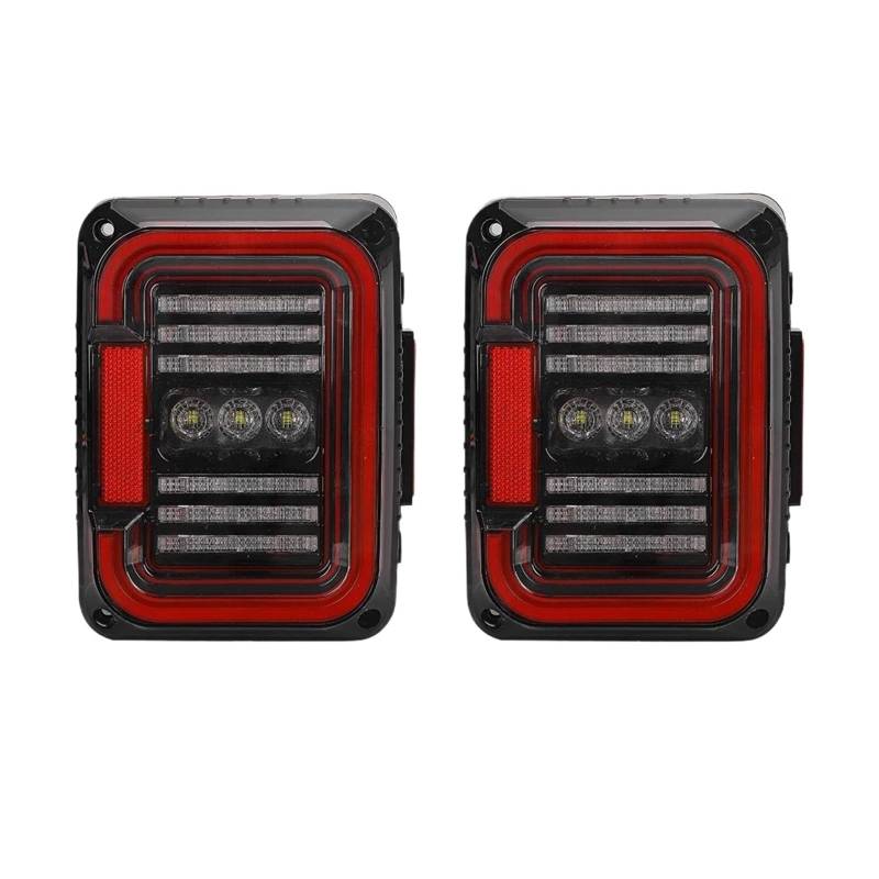 QCUMEWAJ Auto Licht Montage Schwanz Lampe Kompatibel for Jeep Wrangler JK JKU 2007-2017 30W Reverse Licht Tagfahrlicht(U.S. version,Clear) von QCUMEWAJ
