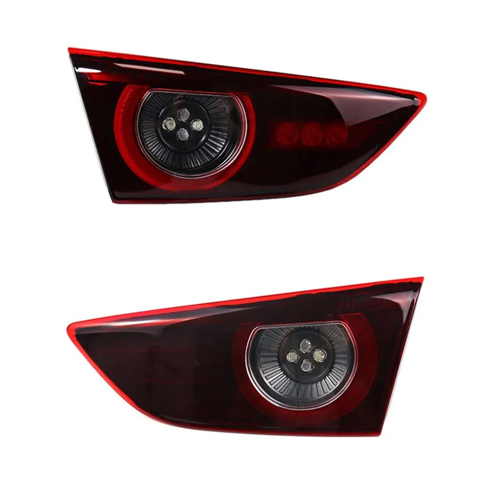 QCUMEWAJ Auto Links Rechts Hinten Rücklicht Warnung Bremse Stop Licht Blinker Lampe Kompatibel for Mazda 3 Limousine 2019 2020 2021(Inside Left Right) von QCUMEWAJ