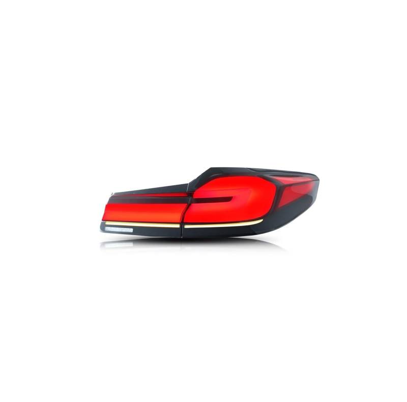 QCUMEWAJ Facelift Tail Lights Compatible for BMW G30 F90 M5 5-Series 2017-2020 Sequential Turn Signal Rear Lamps Assembly von QCUMEWAJ