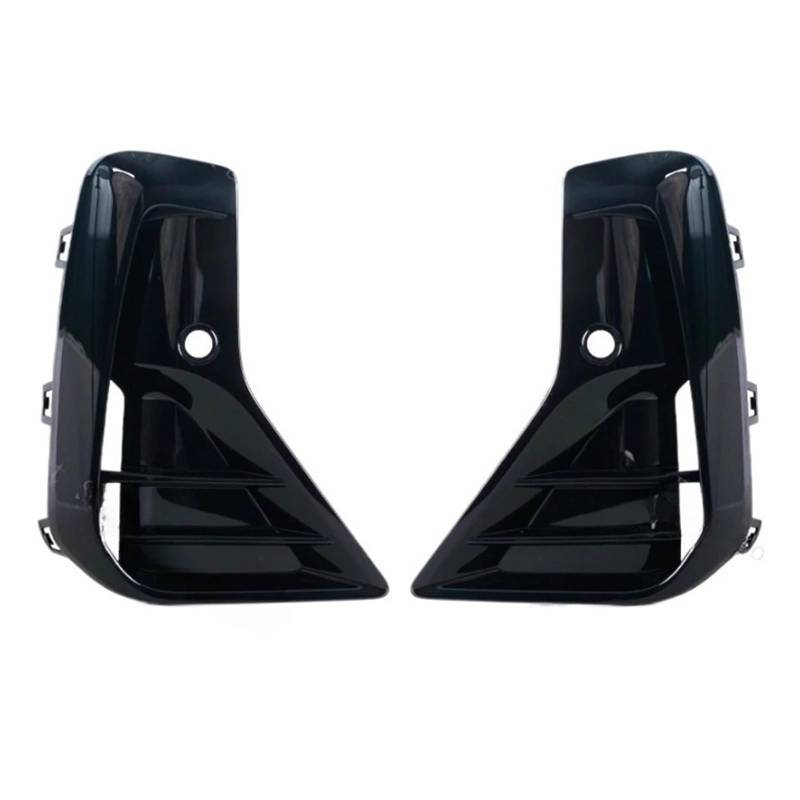 QCUMEWAJ Frontstoßstange Nebelscheinwerfer Verkleidung Kühlergrill Abdeckung Rahmen Lünette Haube Lampenform Kompatibel for BMW X3 X4 iX3 M Sport 2022 2023(Left and Right) von QCUMEWAJ