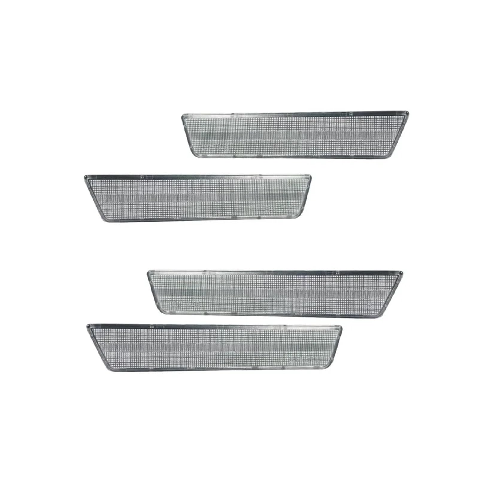 QCUMEWAJ Heckstoßstange Seitenmarkierungsanzeige Lichtabdeckung Gehäuse Kit Kompatibel for Dodge Challenger 2008-2014 Autozubehör(Clear Front Rear) von QCUMEWAJ