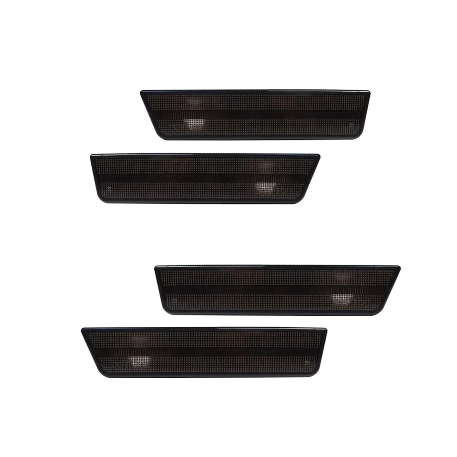 QCUMEWAJ Heckstoßstange Seitenmarkierungsanzeige Lichtabdeckung Gehäuse Kit Kompatibel for Dodge Challenger 2008-2014 Autozubehör(Smoked Front Rear) von QCUMEWAJ