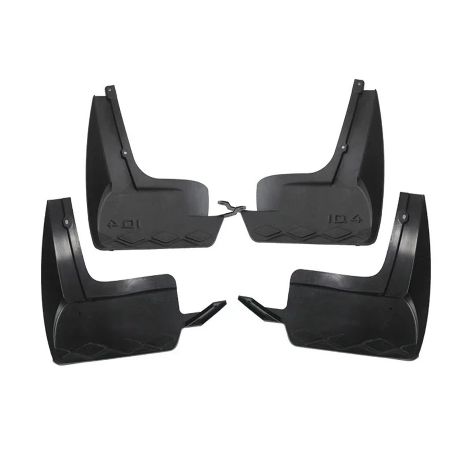 QCUMEWAJ Kompatibel for VW ID4 ID.4X CROZZ ID3 CROZZ 2020-2021 Auto-Rad-Schmutzfänger-Kotflügel Schmutzfänger vorne hinten Spritzschutz Zubehör(21-22 ID.4 X CROZZ) von QCUMEWAJ