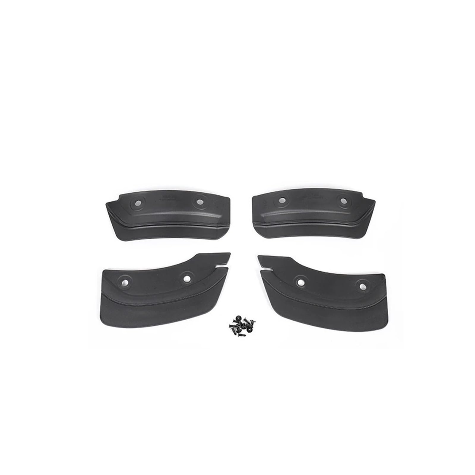QCUMEWAJ Kompatibel mit Tesla Model Y 2020-2024, unsichtbare Schmutzfänger, Modifikation, Auto-Außenzubehör, Modell 3 2023, Kotflügel, 4 Stück(3 Fender 4pcs) von QCUMEWAJ