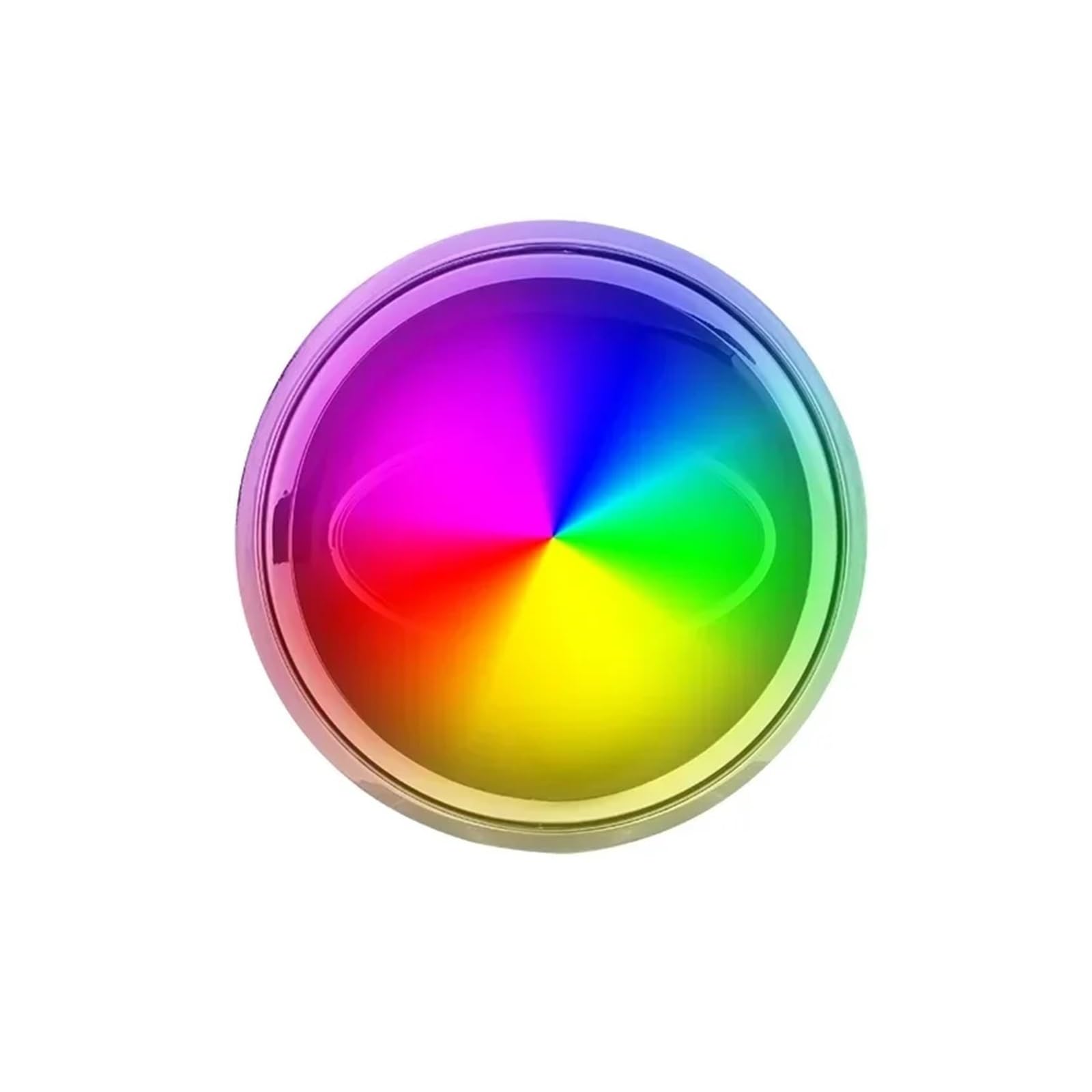 QCUMEWAJ Nabenlicht Auto-Radkappen Lampenmittelabdeckung Beleuchtungskappe Schwimmende Beleuchtung Auto Kompatibel for Citroen C4 C5 C3 C1 C2 C6 Berlingo(Colour Light) von QCUMEWAJ