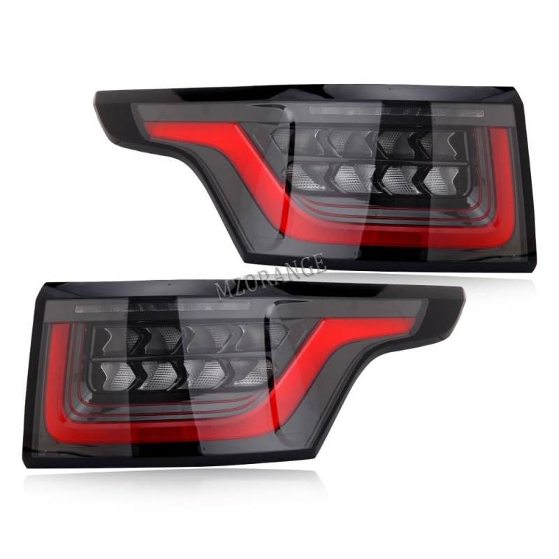 QCUMEWAJ Rear Tail Light Compatible for Land Rover Range Rover Sport 2014 2015 2016 2017 2018 2019 2020 Taillight Car Accessories(1 pair black red) von QCUMEWAJ