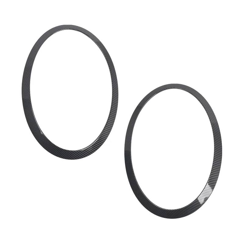 QCUMEWAJ Scheinwerferblende-Abdeckring, kompatibel mit F55 F56 F57 51712355791 51712355798, direkter Ersatz for Teile, Zubehör, Dekor von QCUMEWAJ