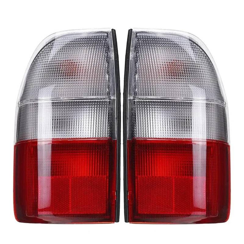 QCUMEWAJ Side Rear Light Right/Left in Clear & Red Tail Light Compatible for Mitsubishi L200 MK3 1995-2006 Automobiles Parts Car Accessories(2PCS) von QCUMEWAJ