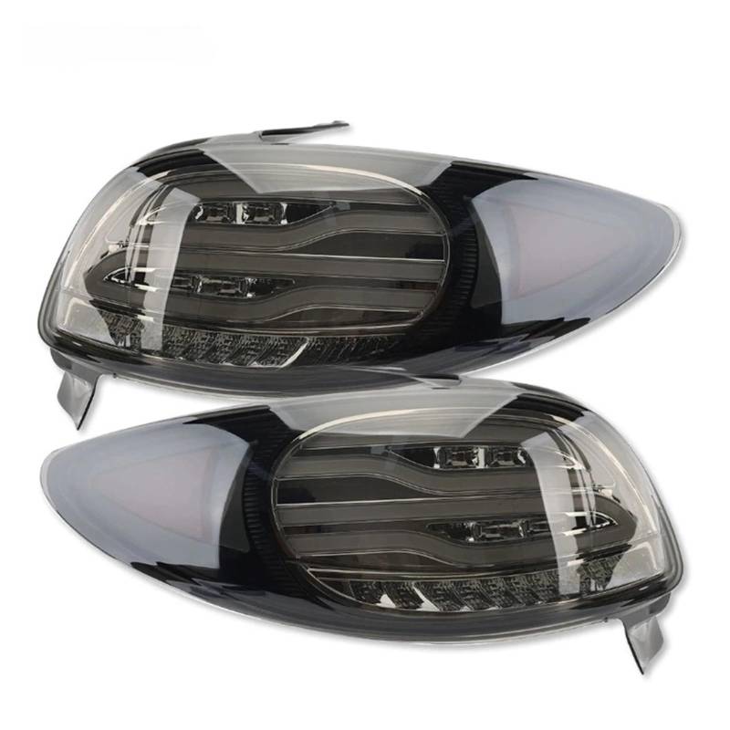 QCUMEWAJ Smoked Tail Lights Compatible for Peugeot 206 206CC 2004-2008 Rear Lights with Dynamic Turn Signal Reverse Brake Stop Fog Lamp von QCUMEWAJ