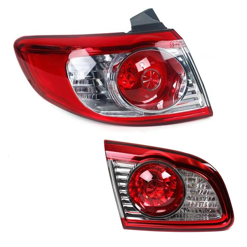 QCUMEWAJ Tail Lamp Compatible for Hyundai Santa Fe 2010 2011 2012 Rear Tail Light Brake Lamp Left/Right Side(Left-2PC) von QCUMEWAJ