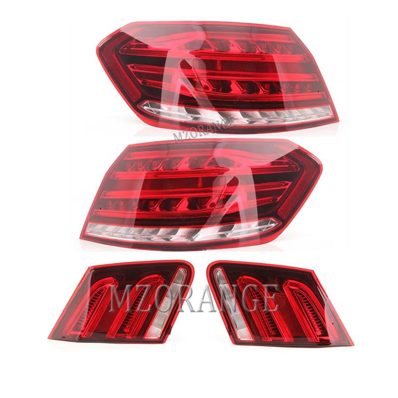 QCUMEWAJ Tail Lights Compatible for Mercedes-Benz W212 E Class 2009 2010 2011 2012 2013 Rear Turn Signal Stop Brake Reversing Lamp Car Parts(4pcs) von QCUMEWAJ