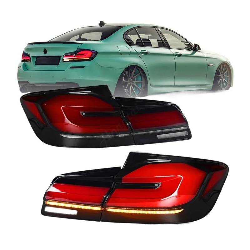 QCUMEWAJ Taillight Assembly Dynamic Tail Light Compatible for 2011-2017 BMW 5 Series 520i 530i 535i 535d 550i F10 F18 Brake Light Backup Light von QCUMEWAJ