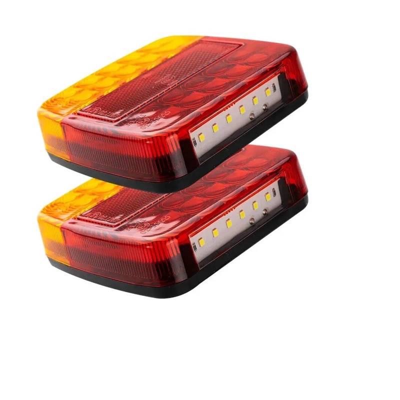 QCUMEWAJ Taillight Turn Signal Indicator 26 Tail Light Car Number Plate Light Rear Reverse Brake Stop Lamp Trailer Truck Caravan von QCUMEWAJ