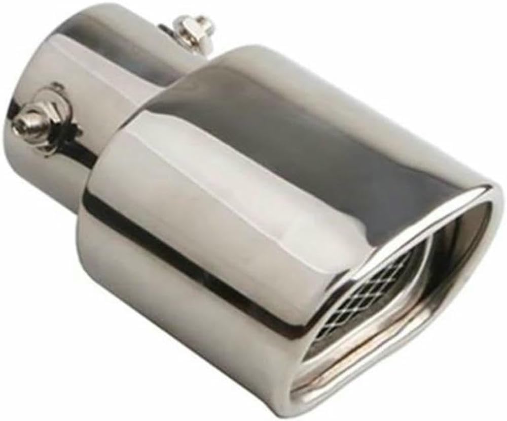 QCxMpC Auto-Auspuffblende, 2,5 Zoll, Auspuffschalldämpfer, Edelstahl, Auspuffblende, quadratisches Endrohr, Auspuffblenden, Zierleisten QCxMpC Auto-Auspuffblende, 2,5 Zoll, Auspuffschalldämpfer, Edelstahl, Auspuffblende, quadratisches Endrohr, Auspuffblenden, Zierleisten von QCxMpC