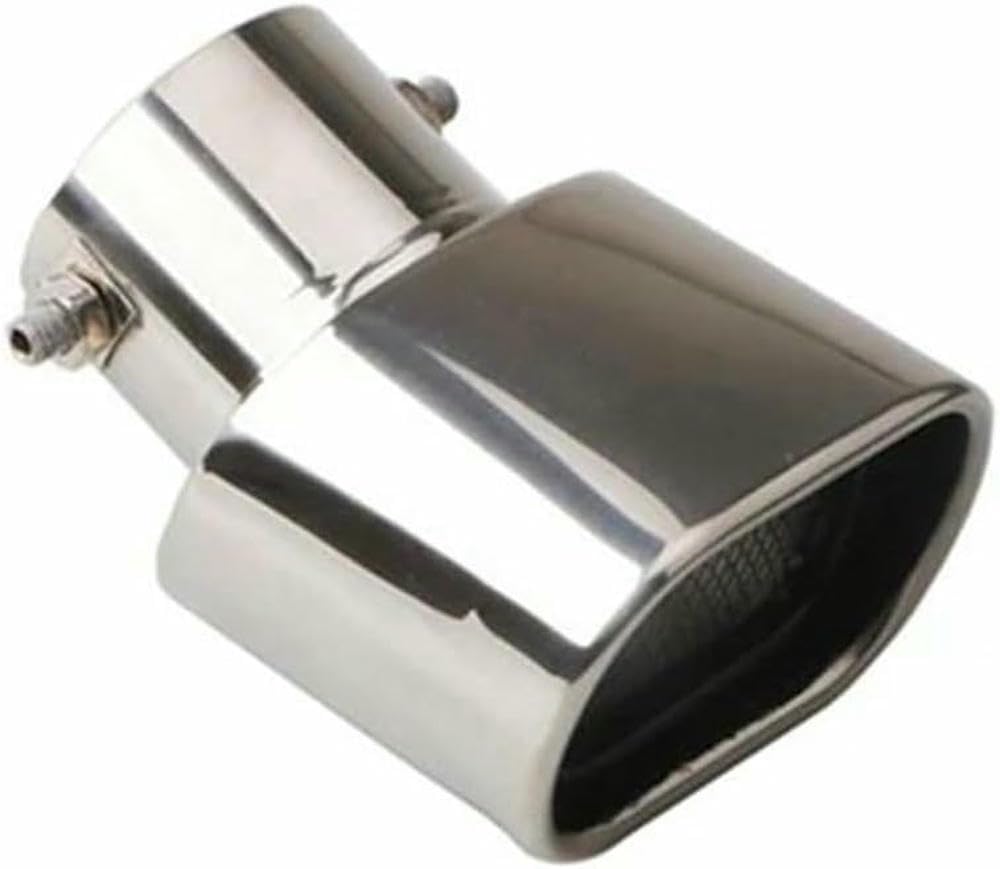 QCxMpC Auto-Auspuffblende, 2,5 Zoll, Auspuffschalldämpfer, Edelstahl, Auspuffblende, quadratisches Endrohr, Auspuffblenden, Zierleisten QCxMpC Auto-Auspuffblende, 2,5 Zoll, Auspuffschalldämpfer, Edelstahl, Auspuffblende, quadratisches Endrohr, Auspuffblenden, Zierleisten von QCxMpC