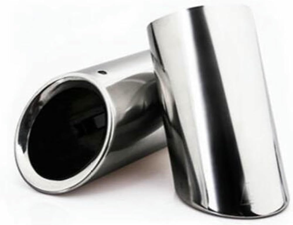 QCxMpC Auto-Endrohr, 2-teilig, Endrohr für Auspuffrohr, Autoauspuff für Rohrabdeckung, Schalldämpferspitze für A1 A3 A4L A5 A6L Q3 Q5 (3) von QCxMpC