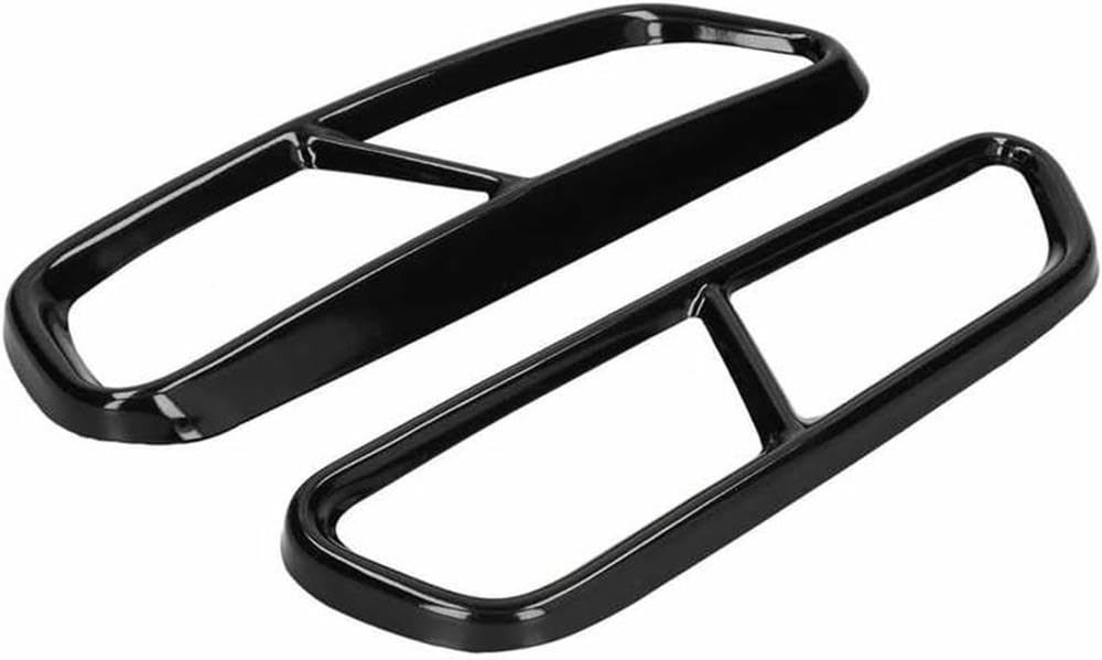 QCxMpC Auto-Endrohr A6 C7 2016-2018, Endrohrrahmen, Auto-Auspuffblende, Edelstahl für glänzend schwarzen Ersatz QCxMpC Auto-Endrohr A6 C7 2016-2018, Endrohrrahmen, Auto-Auspuffblende, Edelstahl für glänzend schwarzen Ersatz von QCxMpC