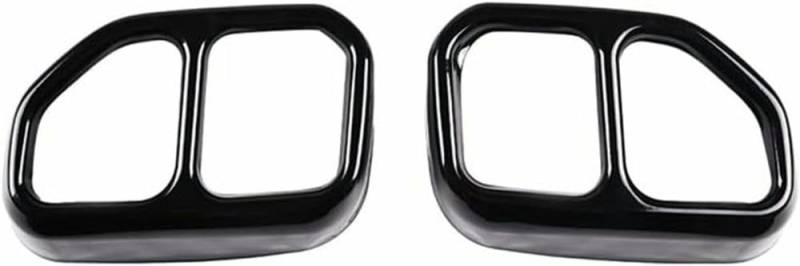 QCxMpC Auto-Endrohr Edelstahl Hellschwarz Auto Fourout Tail Throat Schalldämpfer Auspuff für Rohrverkleidung Abdeckung für BMW X3 G01 X4 G02 2022 von QCxMpC